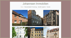 Desktop Screenshot of johannsen-immobilien.com